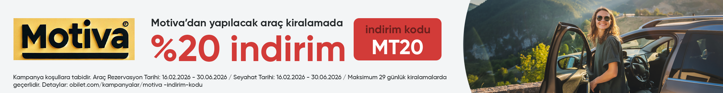 Motiva Firmasından Seçeceğiniz Araçlarda %20 İndirim Kodu