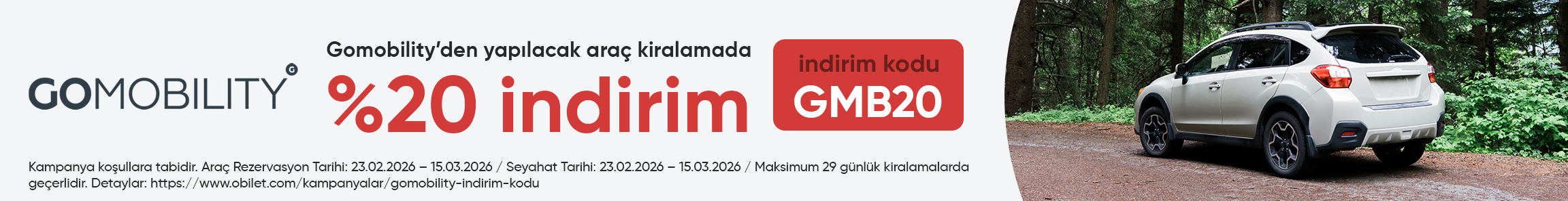 Gomobility Firmasından Seçeceğiniz Araçlarda %20 İndirim Kodu