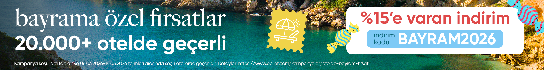 Obilet’ten Seçili Otellerde Ramazan Bayramı’na Özel %15’e Varan İndirim!