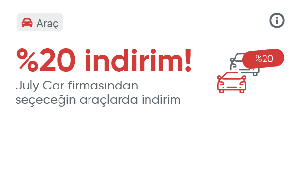 July Car Firmasından Seçeceğiniz Araçlarda %20 İndirim Kodu