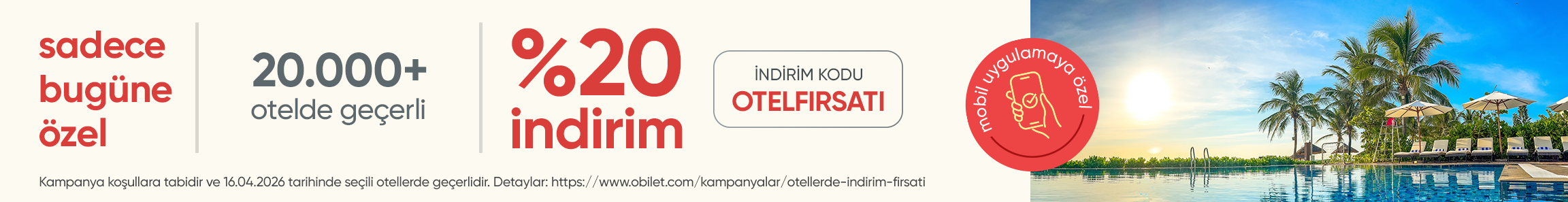 Otel Rezervasyonunda Sadece Ayın 16’sına Özel Fırsat!