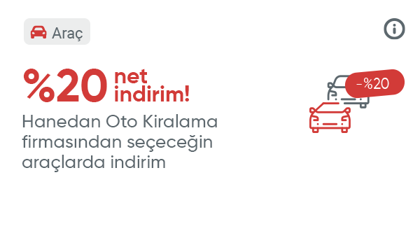 Hanedan Oto Kiralama Firmasından Seçeceğiniz Araçlarda %20 İndirim Kodu