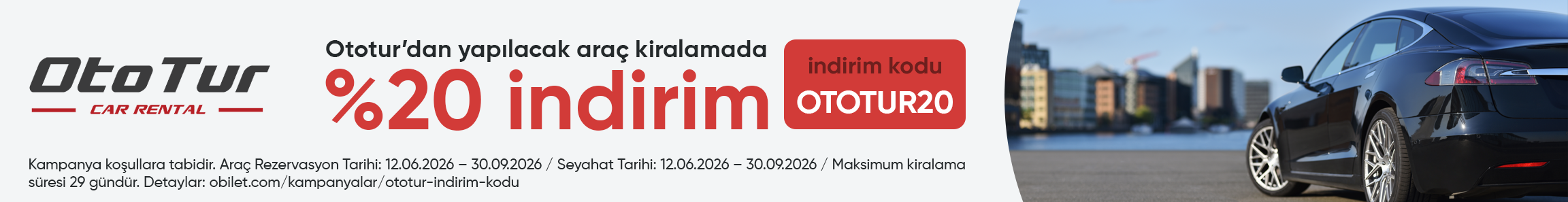 Ototur Firmasından Seçeceğiniz Araçlarda %20 İndirim Kodu