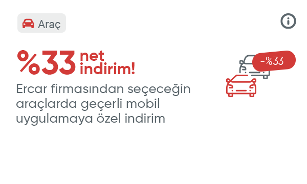 Ercar Firmasından Seçeceğiniz Araçlarda %33 İndirim Kodu