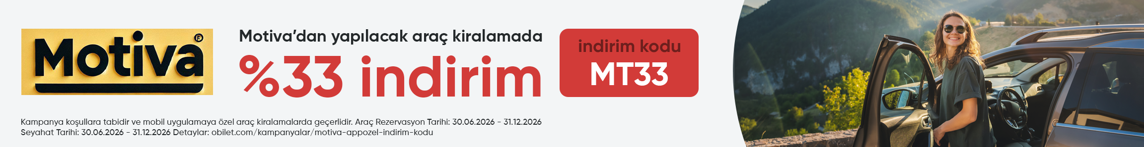 Motiva Firmasından Seçeceğiniz Araçlarda %33 İndirim Kodu