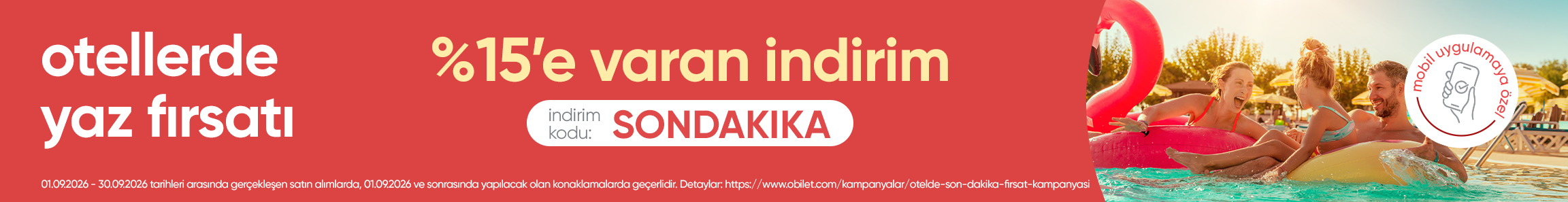 Otel Rezervasyonlarında %15’e Varan İndirim Fırsatı!