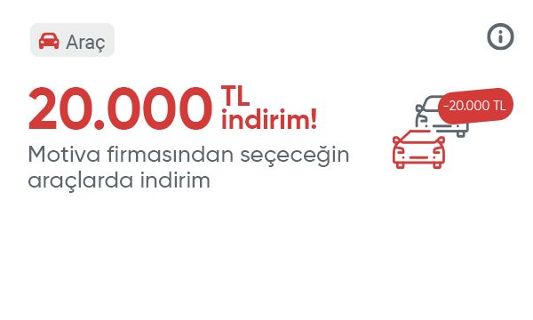 Motiva Firmasından Seçeceğiniz Araçlarda 20.000 TL İndirim Kodu