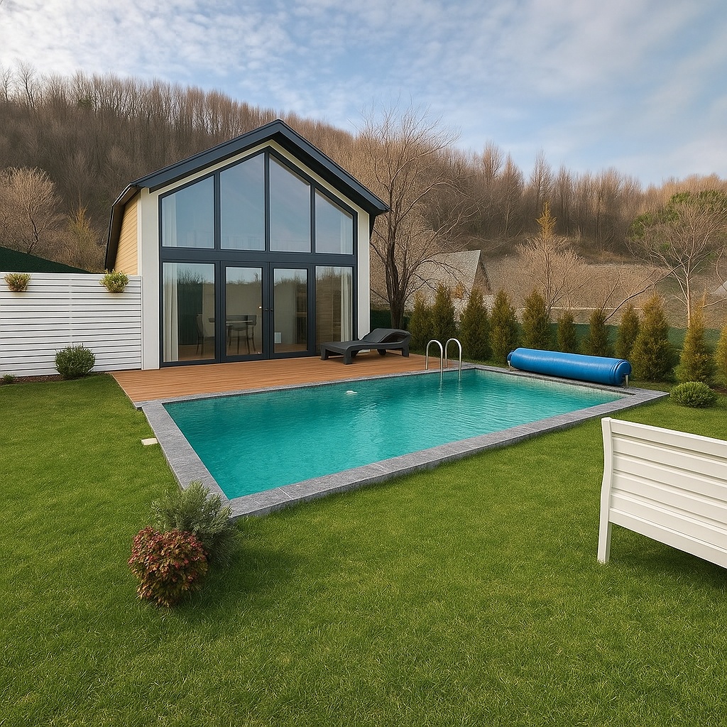 Bungalov, Havuz Manzaralı