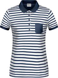 02.8029 James & Nicholson | JN 8029 Ženska Piqué Polo majica s črtami