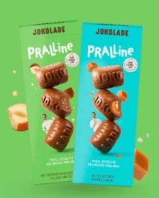 JOKOLADE PRALLINE mit cremiger Haselnussnougatfüllung und Crisps