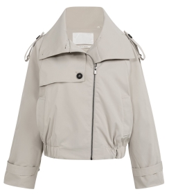 Kurze Bomberjacke mit Trench