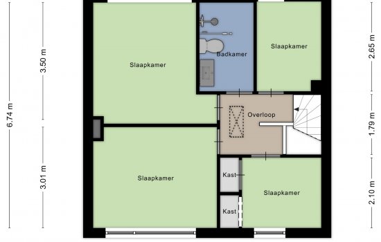 Molenkampsteeg 40, Haren Gn