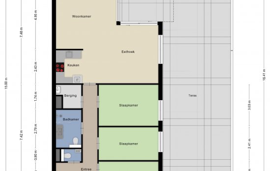 Straat Magelhaen 15-3, Veendam