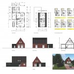 Gelijkvloers+ plattegrond voor kavel 2 of 3 met kozijn met kader Gelijkvloers+ plattegrond voor kavel 2 of 3 met kozijn met kader