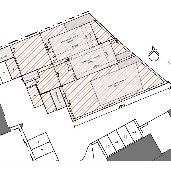 Plattegrond bouwnummers 1 + 2. 2-onder-1-kapwoningen Plattegrond bouwnummers 1 + 2. 2-onder-1-kapwoningen