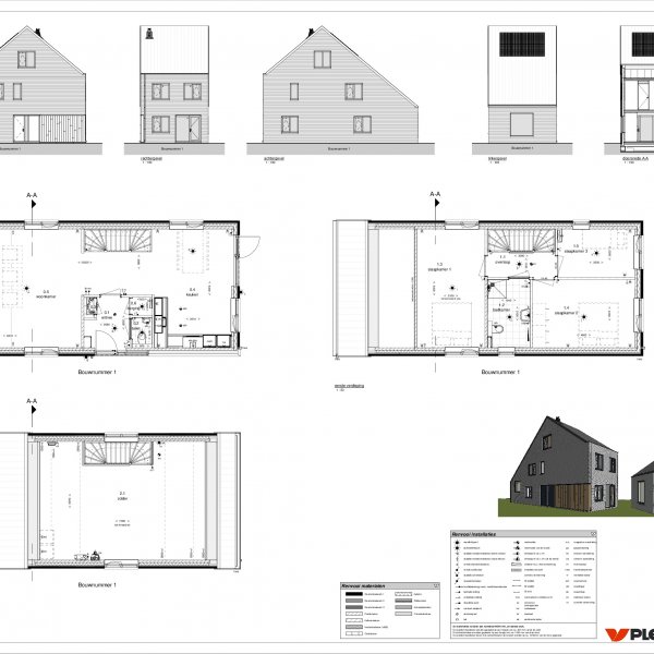 Bouwtekening vrijstaande woning Bouwtekening vrijstaande woning