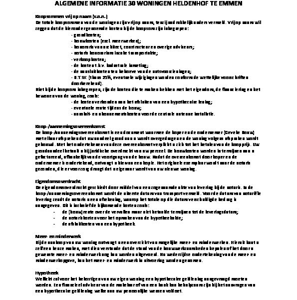 Algemene informatie Heldenhof Algemene informatie Heldenhof