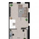Plattegrond 1e verdieping type B Plattegrond 1e verdieping type B