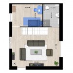Plattegrond woningtype B1 1e verdieping Plattegrond woningtype B1 1e verdieping