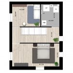 Plattegrond woningtype B1 2e verdieping Plattegrond woningtype B1 2e verdieping