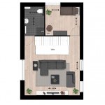 Plattegrond woningtype b2 1e verdieping Plattegrond woningtype b2 1e verdieping