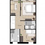 Plattegrond woningtype C 1e verdieping Plattegrond woningtype C 1e verdieping