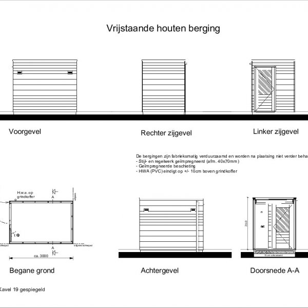 berging vrijstaand berging vrijstaand