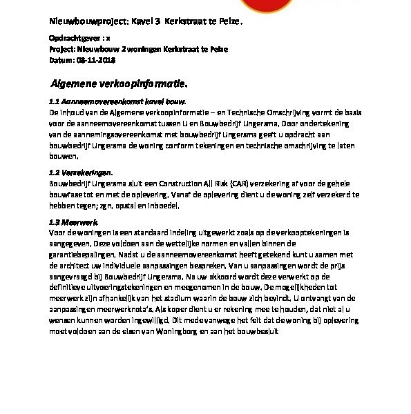 Technische omschrijving Technische omschrijving