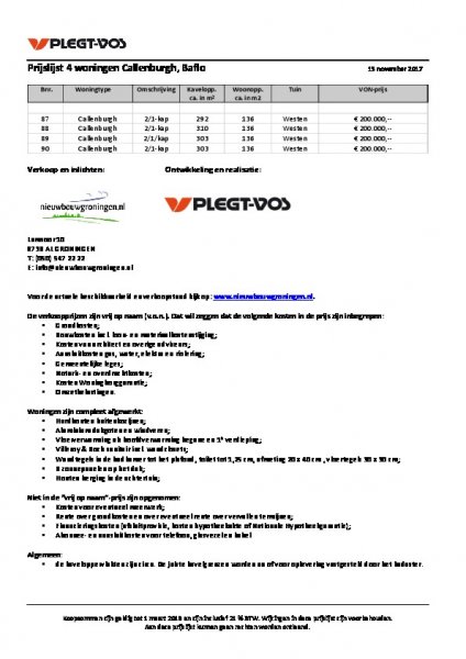 Prijslijst 4 won. Callenburgh Baflo v0.6 1511189656.pdf Prijslijst 4 won. Callenburgh Baflo v0.6 1511189656.pdf