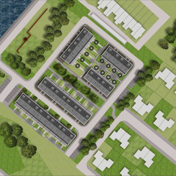 Situatie met bouwnummering Situatie met bouwnummering
