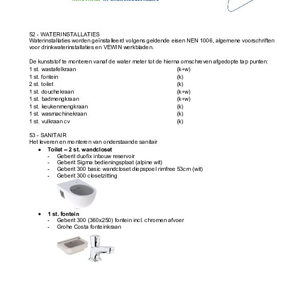 Sanitairinformatie Sanitairinformatie