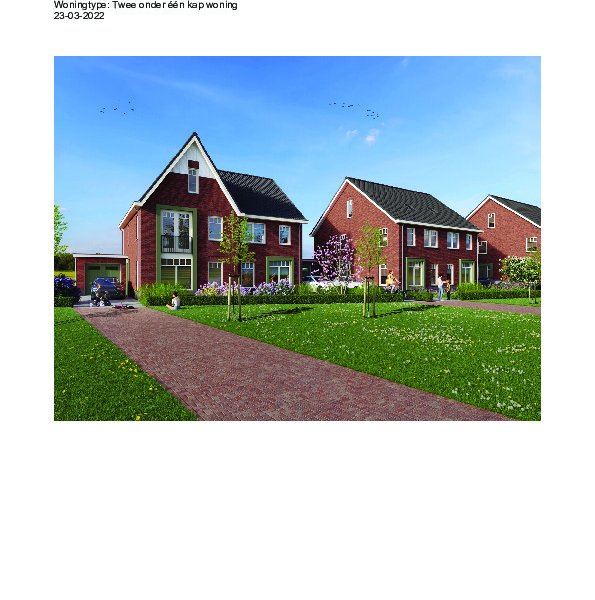 Keuzelijst meer/minderwerk twee onder één kapwoning Keuzelijst meer/minderwerk twee onder één kapwoning