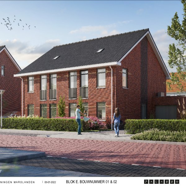 Verkooptekening bouwnr 1 en 2 Verkooptekening bouwnr 1 en 2
