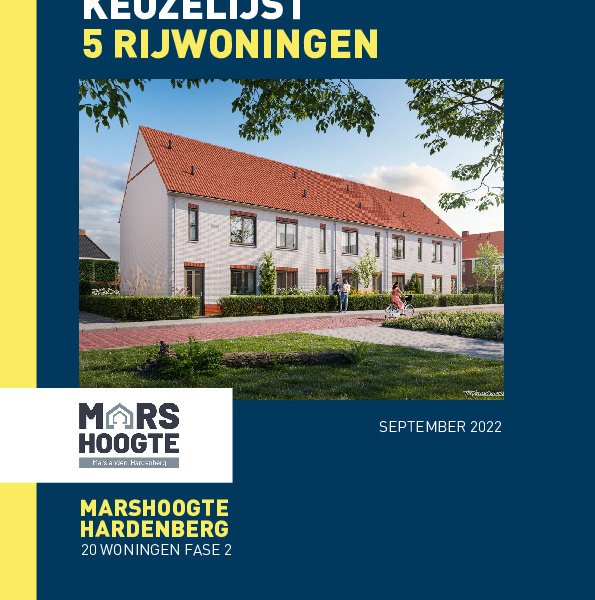 Keuzelijst 5 rijwoningen Keuzelijst 5 rijwoningen