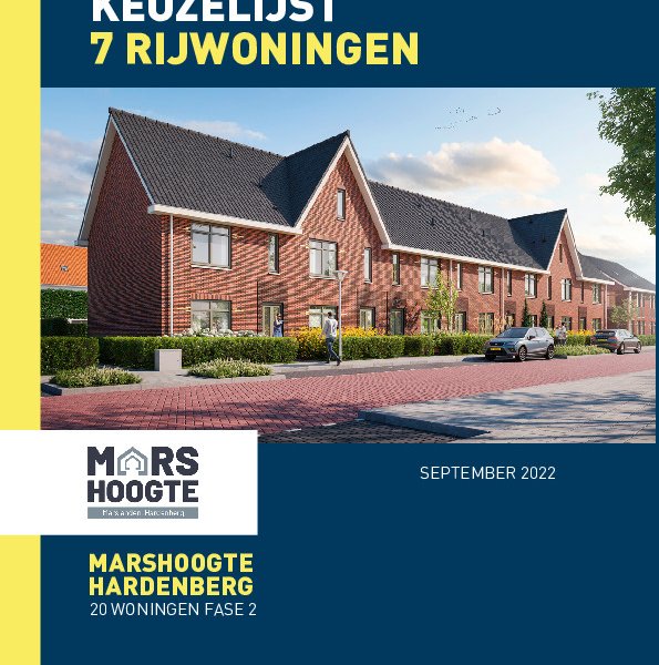 Keuzelijst 7 rijwoningen Keuzelijst 7 rijwoningen