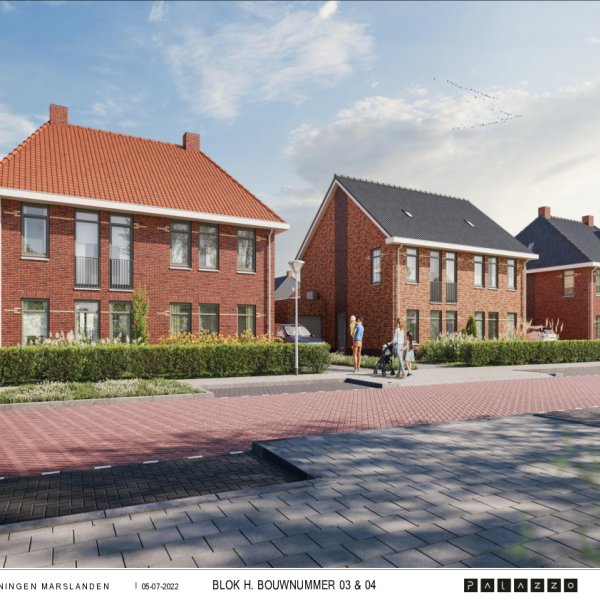 Verkooptekening bouwnr 3 en 4 Verkooptekening bouwnr 3 en 4