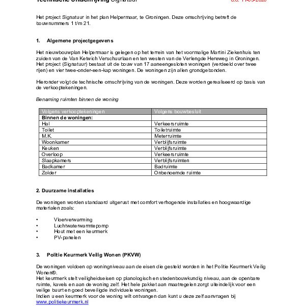 Technische omschrijving Technische omschrijving