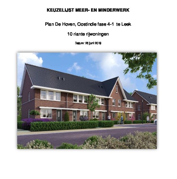Meewerklijst rijwoningen Leek Meewerklijst rijwoningen Leek