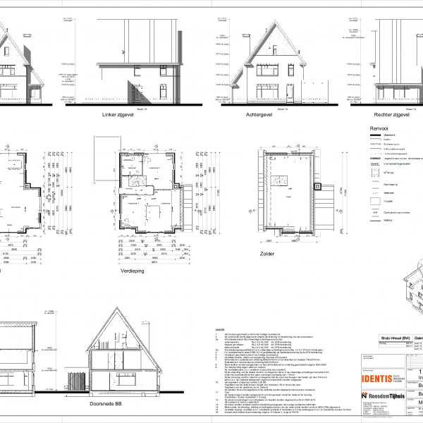 Verkooptekening vrijstaande woning Verkooptekening vrijstaande woning