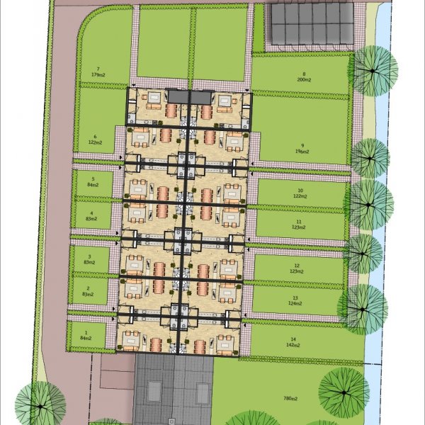 Stadshoeve - situatietekening Stadshoeve - situatietekening