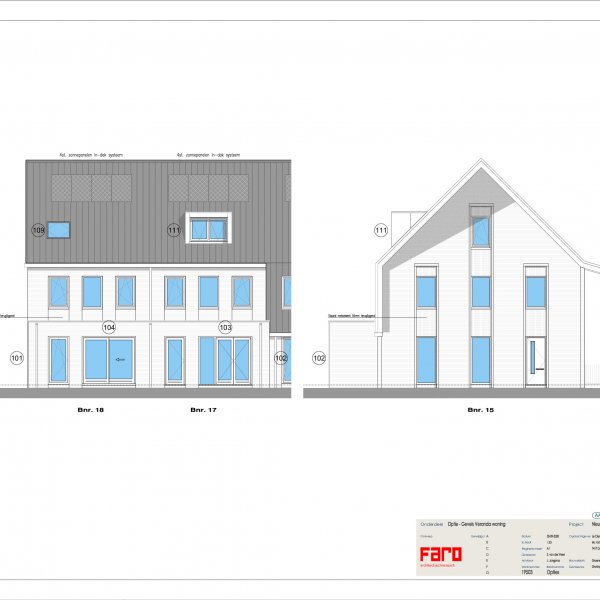 Tekening meerwerkopties Verandawoningen Tekening meerwerkopties Verandawoningen
