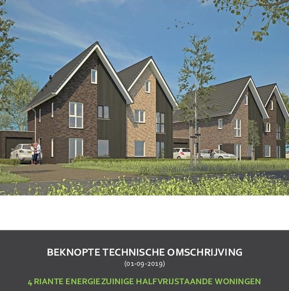 Beknopte technische omschrijving Beknopte technische omschrijving