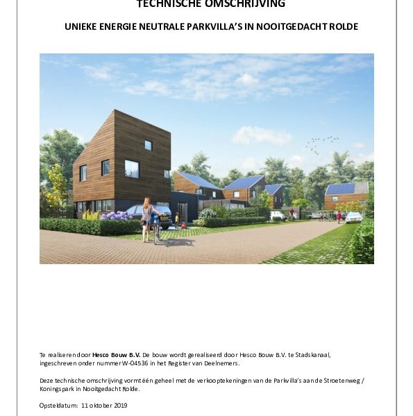 Technische omschrijving Technische omschrijving