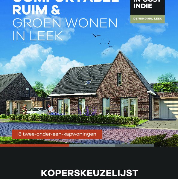 Koperskeuzelijst twee-onder-één- kap woning Koperskeuzelijst twee-onder-één- kap woning