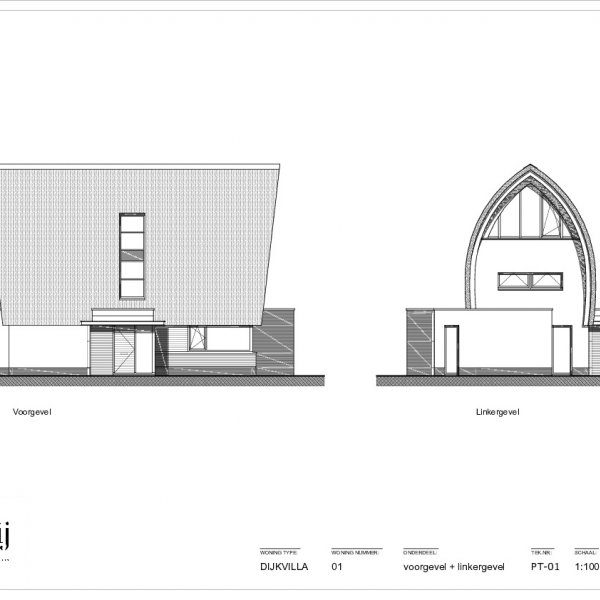 Tekeningen Dijkvilla 1 Tekeningen Dijkvilla 1