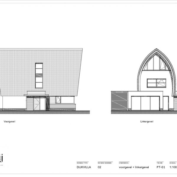 Tekeningen Dijkvilla 2 Tekeningen Dijkvilla 2