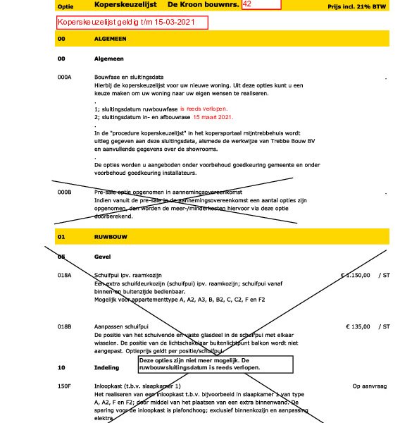 Koperskeuzelijst bnr. 42 Koperskeuzelijst bnr. 42