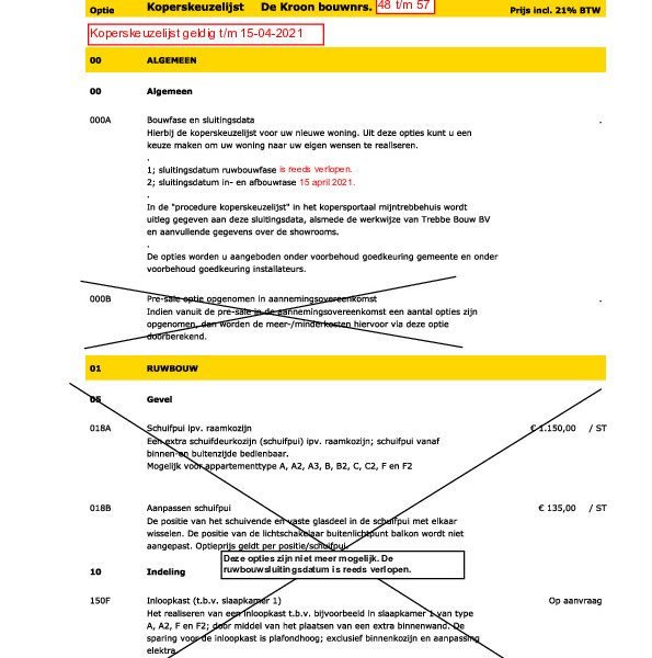 Koperskeuzelijst bnr. 48-57 Koperskeuzelijst bnr. 48-57