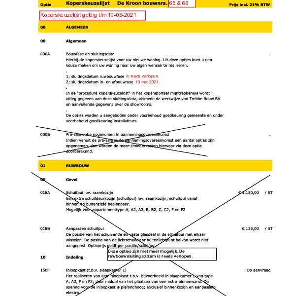 Koperskeuzelijst bnr. 65-66 Koperskeuzelijst bnr. 65-66