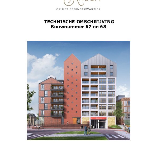 Technische omschrijving bnr. 67 en 68 Technische omschrijving bnr. 67 en 68